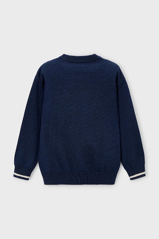 Mayoral sweter z domieszką wełny dziecięcy 4372.5A.Mini.9BYA granatowy AW25