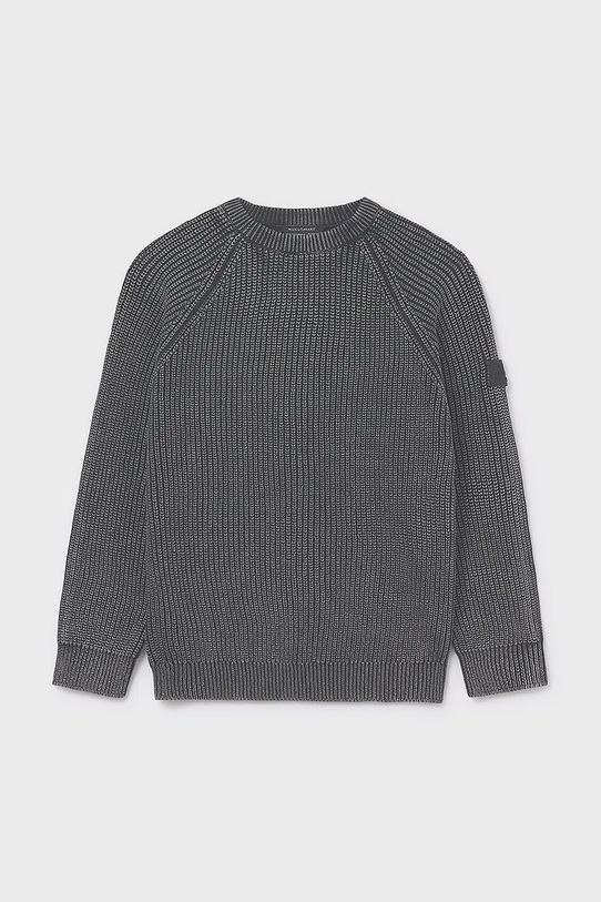 Παιδικό βαμβακερό πουλόβερ Mayoral 7302.7C.Junior.9BYA γκρί AW25