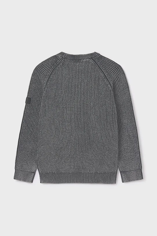 Băieți Mayoral pulover de bumbac pentru copii 7302.7C.Junior.9BYA gri