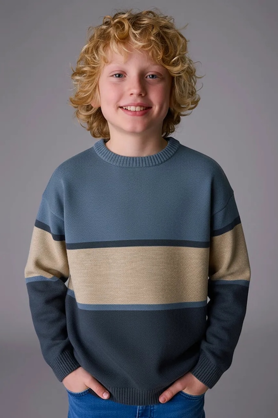 Mayoral gyerek pulóver vékony kék 7303.7E.Junior.9BYA