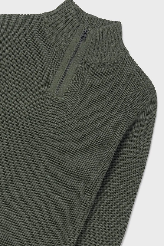 Хлопчик Дитячий бавовняний светр Mayoral 7304.7E.Junior.9BYA зелений