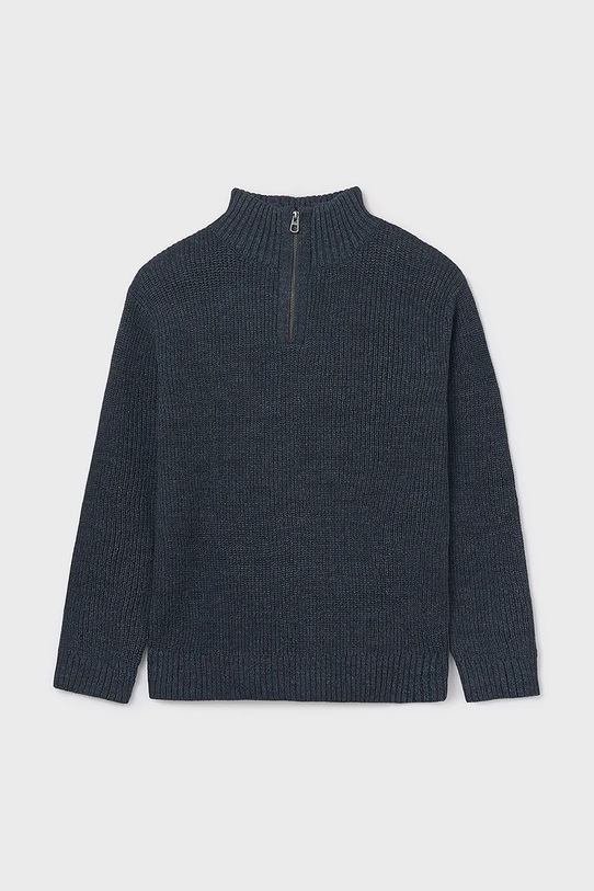 Mayoral sweter bawełniany dziecięcy 7304.7E.Junior.9BYA niebieski AW25