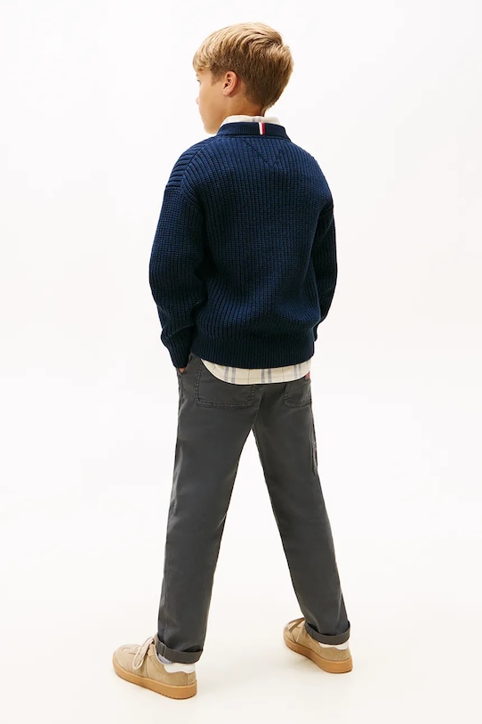 Tommy Hilfiger sweter dziecięcy KB0KB09908.9BYA granatowy