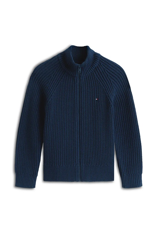 Tommy Hilfiger kardigan dziecięcy KB0KB09913.9BYA granatowy AW25
