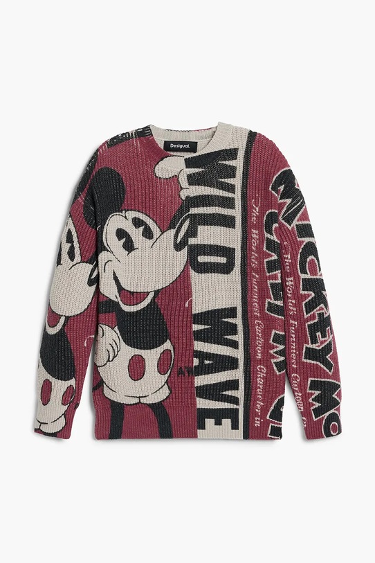 Otroški pulover Desigual 25WBJF01 bordo AW25