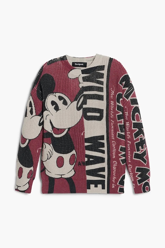 Дитяча кофта Desigual 25WBJF01 бордо AW25