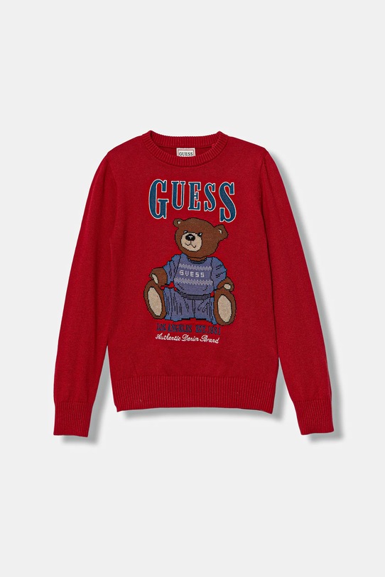 Guess sweter dziecięcy pozostałe czerwony N5BR05.Z2BB0.9BYA