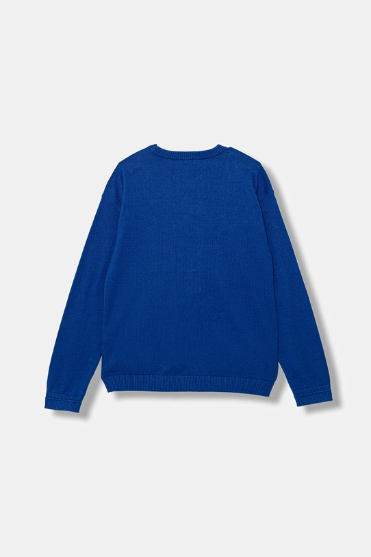 Детски памучен пуловер United Colors of Benetton 120YC108S.G.seasonal син AW25