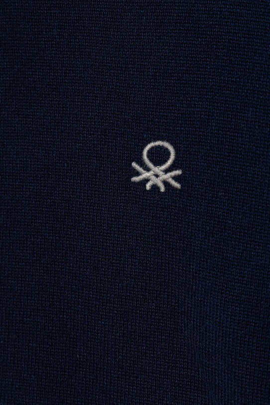 Chłopiec United Colors of Benetton sweter bawełniany dziecięcy 120YC108S.G.seasonal granatowy