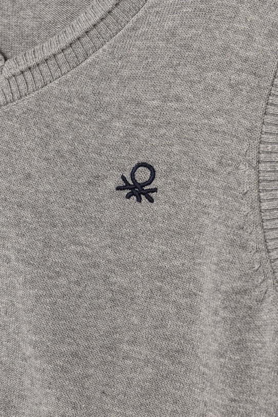 Băieți United Colors of Benetton vestă din bumbac pentru copii 120YC400O.G.seasonal gri