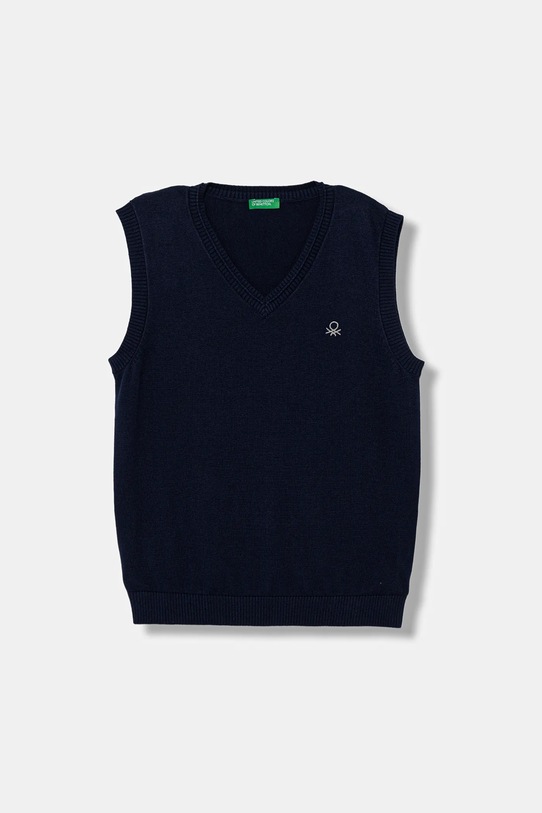 Детская хлопковая жилетка United Colors of Benetton остальные тёмно-синий 120YC400O.G.seasonal