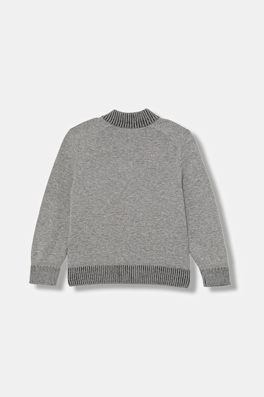 Детский хлопковый кардиган United Colors of Benetton 120YC500W.G.seasonal серый AW25