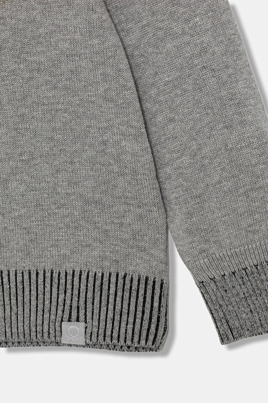 CHLAPEC Dětský bavlněný kardigan United Colors of Benetton 120YC500W.G.seasonal šedá