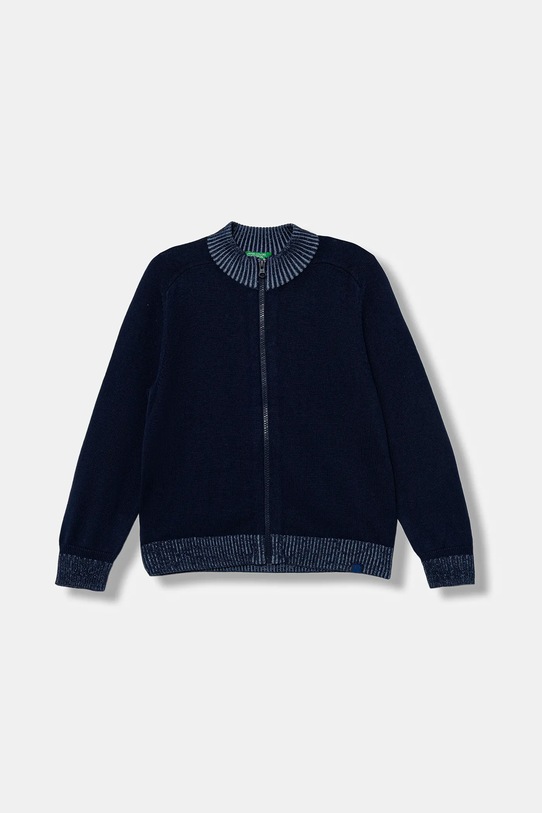 United Colors of Benetton cardigan di cotone bambino/a medio spessore blu navy 120YC500W.G.seasonal