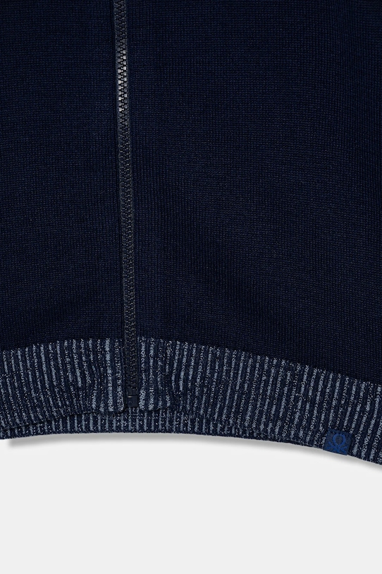 Dečki Otroška bombažna jopica United Colors of Benetton 120YC500W.G.seasonal mornarsko modra