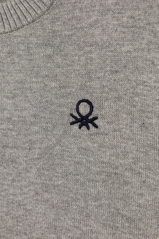 Băieți United Colors of Benetton pulover de bumbac pentru copii 120YG100X.P.seasonal gri