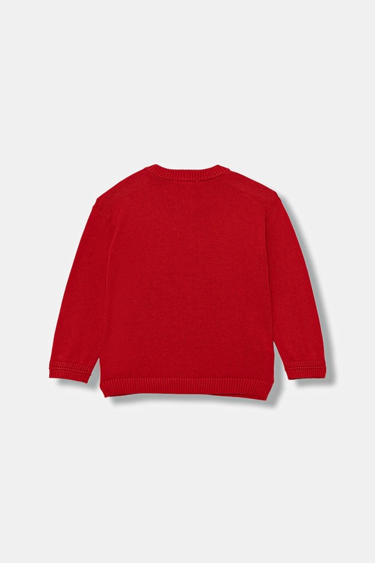 United Colors of Benetton pulover de bumbac pentru copii 120YG100X.P.seasonal rosu AW25