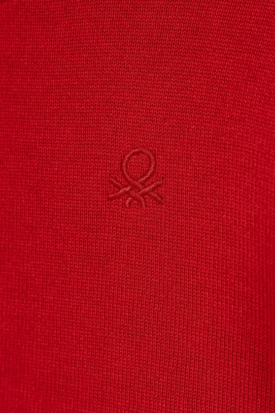 Băieți United Colors of Benetton pulover de bumbac pentru copii 120YG100X.P.seasonal rosu
