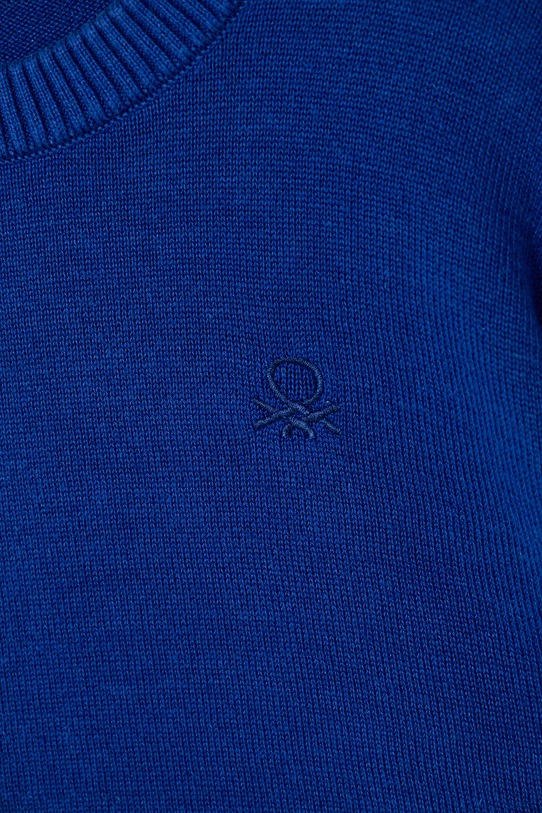 Chłopiec United Colors of Benetton sweter bawełniany dziecięcy 120YG100X.P.seasonal niebieski