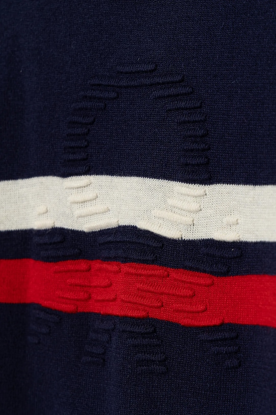 Мальчик Детский свитер с примесью шерсти United Colors of Benetton 1041H102X.P.seasonal тёмно-синий