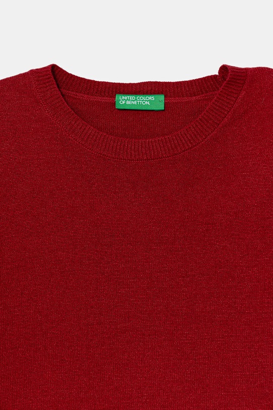 Chlapec Detský sveter s prímesou vlny United Colors of Benetton 106WC108R.G.seasonal červená