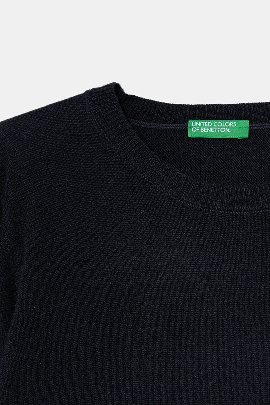 Chlapec Detský sveter s prímesou vlny United Colors of Benetton 106WC108R.G.seasonal tmavomodrá