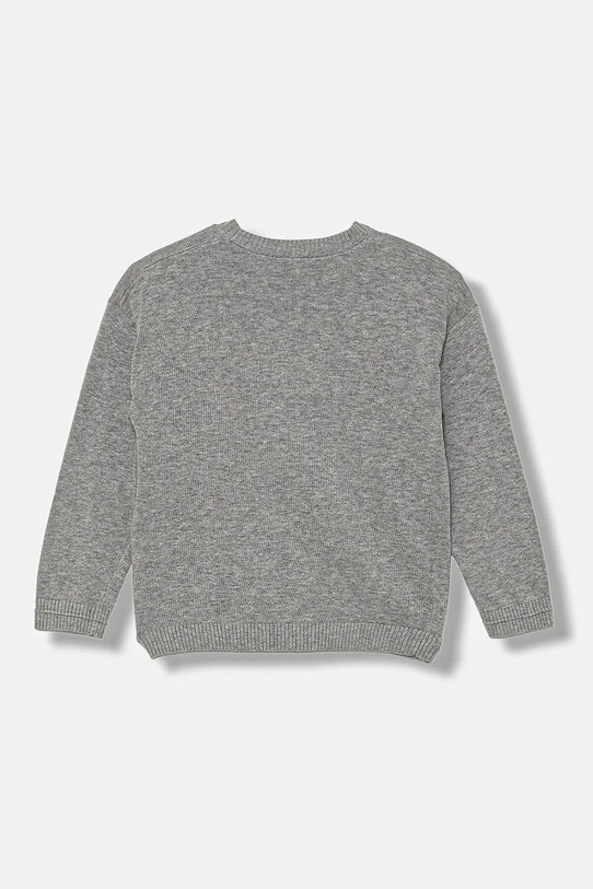 United Colors of Benetton kardigan bawełniany dziecięcy 120YG600G.P.seasonal szary AW25