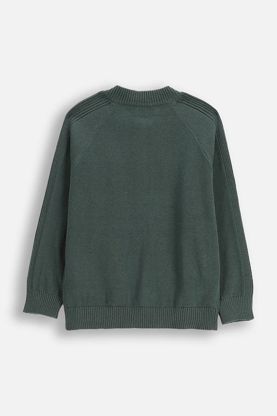 Detský bavlnený kardigan Coccodrillo ZC5172201XBK zelená AW25