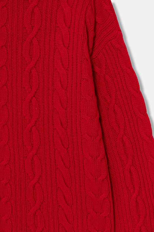 Chłopiec United Colors of Benetton sweter z dodatkiem wełny dziecięcy 1344C107G.G.reproposed czerwony