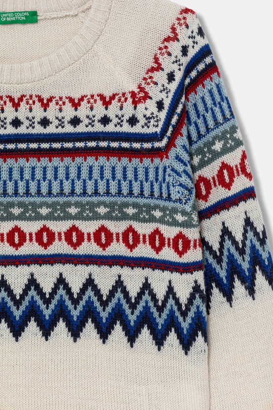 Dječaci Pulover s dodatkom vune United Colors of Benetton 1PF6Q109R.G.Seasonal bež