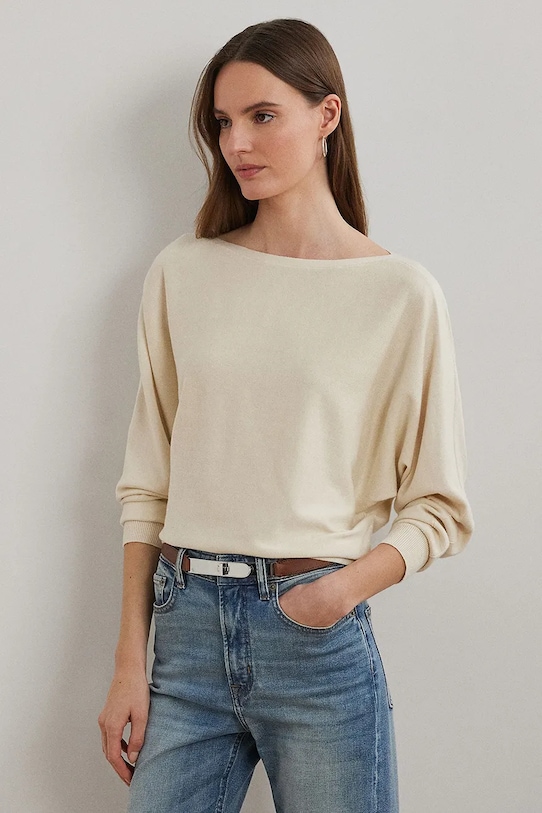 Свитер Lauren Ralph Lauren тонкий бежевый 200933718