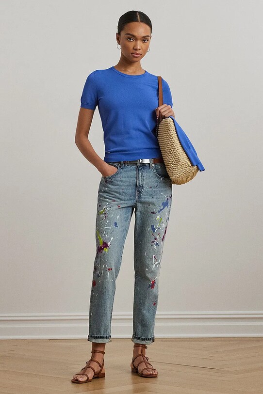 Oblečení Svetr Lauren Ralph Lauren 200971135 modrá
