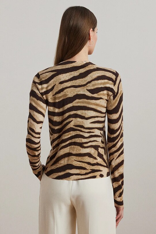Πλεκτή ζακέτα Lauren Ralph Lauren 200971371 μπεζ AW25