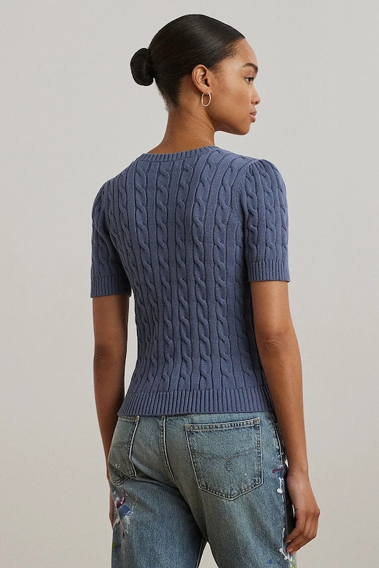 Lauren Ralph Lauren sweter bawełniany 200976989 granatowy AW25