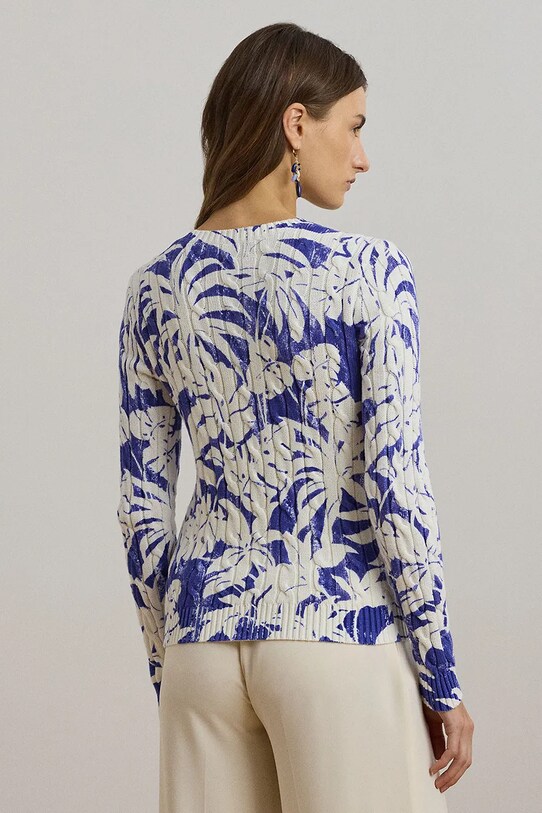 Lauren Ralph Lauren pulover de bumbac 200971174 alb AW25