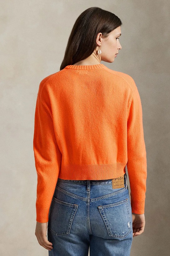 Светр з вовною Polo Ralph Lauren 211914515 помаранчевий AW25