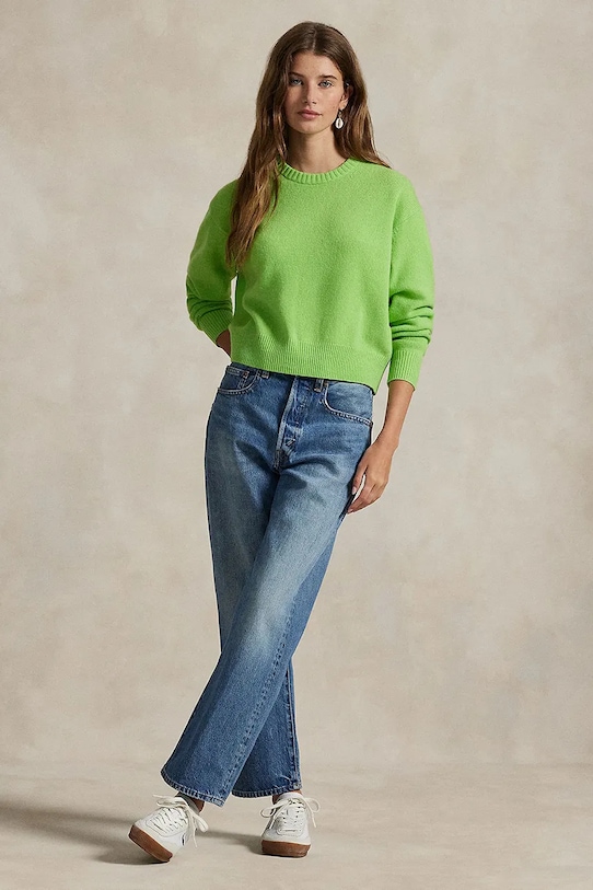 Ρούχα Μάλλινη μπλουζα Polo Ralph Lauren 211914515 πράσινο