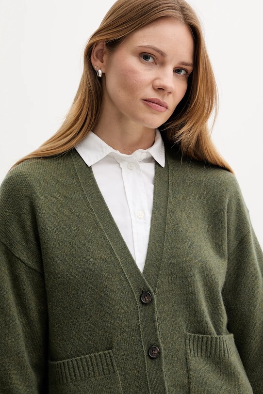 Polo Ralph Lauren cardigan din lână verde 211914536