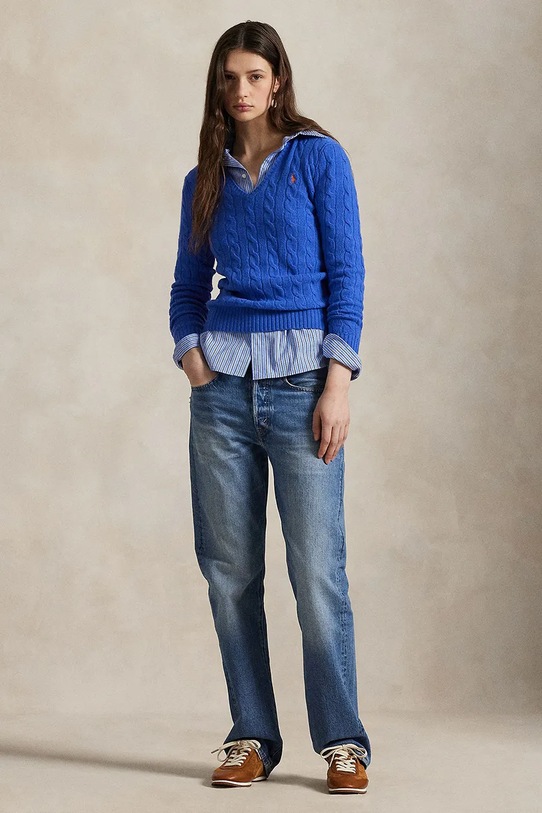 Одежда Свитер Polo Ralph Lauren 211971866 голубой