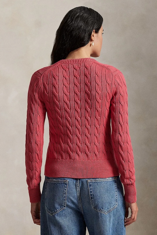 Polo Ralph Lauren kardigan bawełniany 211971868 czerwony AW25