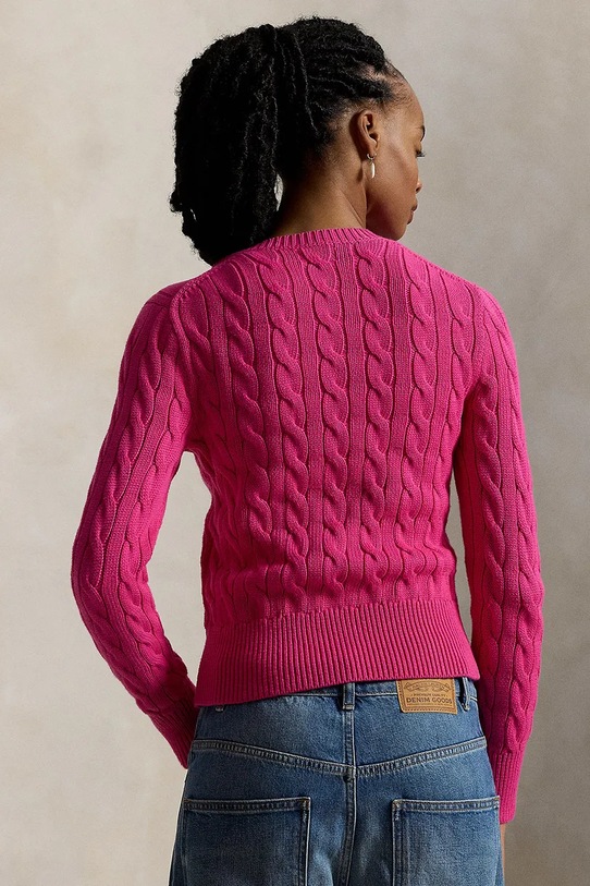 Polo Ralph Lauren kardigan bawełniany 211971868 różowy SS26