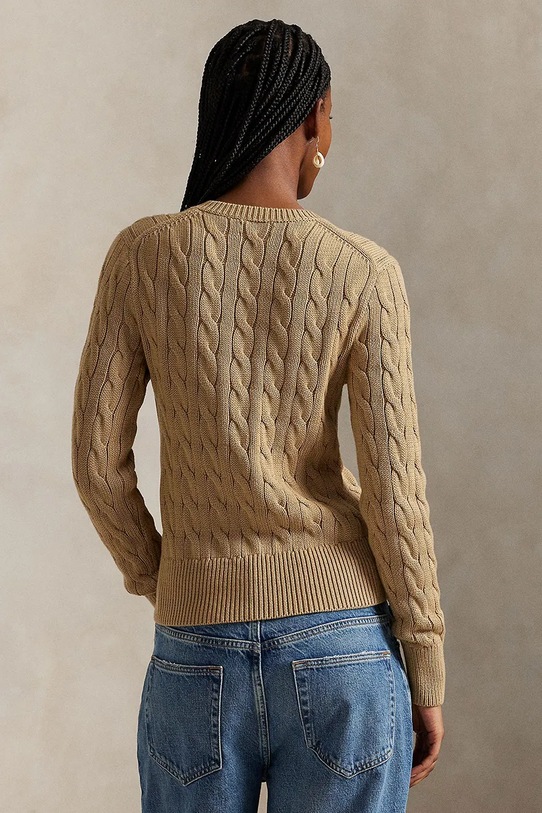 Polo Ralph Lauren kardigan bawełniany 211971868 brązowy AW25