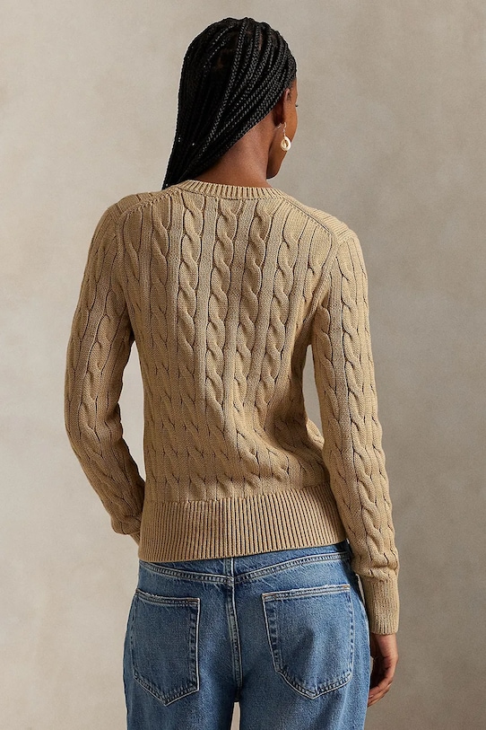 Polo Ralph Lauren kardigan bawełniany 211971868 brązowy AW25