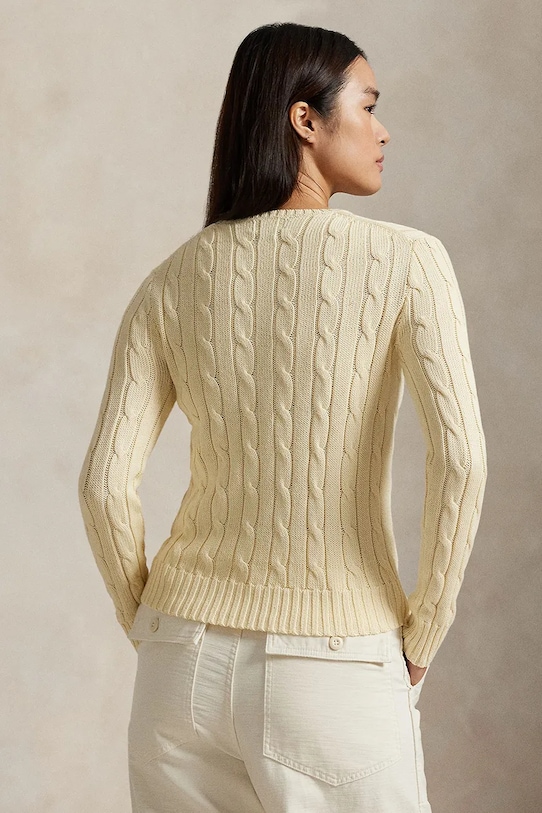 Polo Ralph Lauren sweter bawełniany 211971869 beżowy AA00