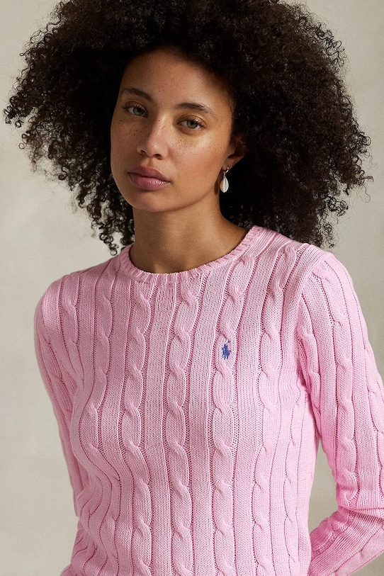 Polo Ralph Lauren sweter bawełniany różowy 211971869