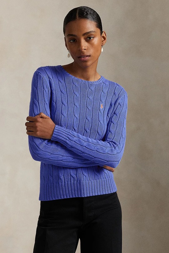 Svetr Polo Ralph Lauren bavlna modrá 211971869
