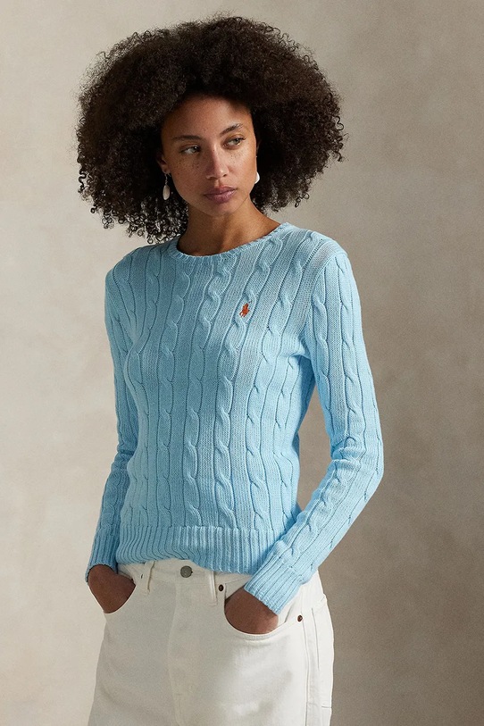 Svetr Polo Ralph Lauren bavlna modrá 211971869
