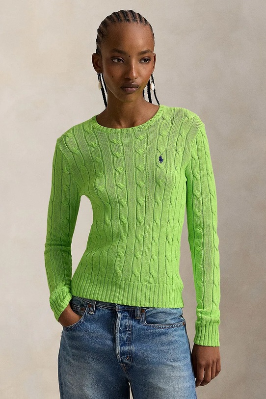 Polo Ralph Lauren sweter bawełniany bawełna zielony 211971869