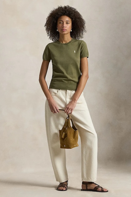 Odzież Polo Ralph Lauren sweter 211971872 zielony