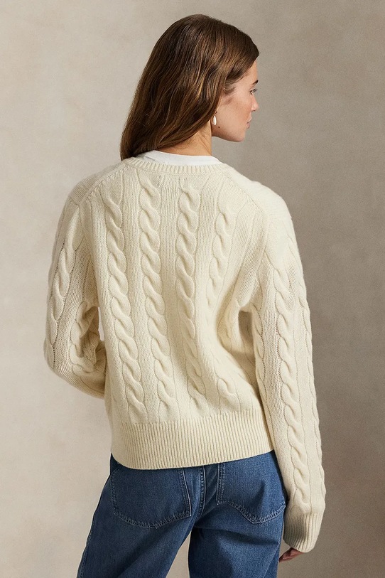Polo Ralph Lauren sweter 211972104 biały AW25
